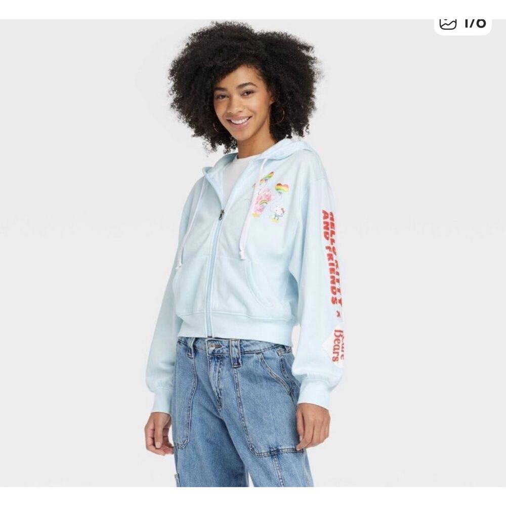 Care Bears X Sanrio Zip up hoodie XL